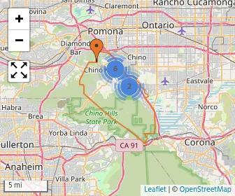 Area schools map